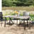 Patio Metal 71" L Rectangular Dining Table