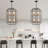 8-Light Square / Rectangle Chandelier Modern Black  Geometric Chandelie Light Fixture for Dining Room, Kitchen Island, or Entryway-311627206