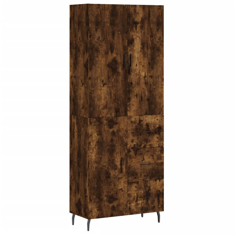 Highboard 69.5x34x180 cm Engineered Wood