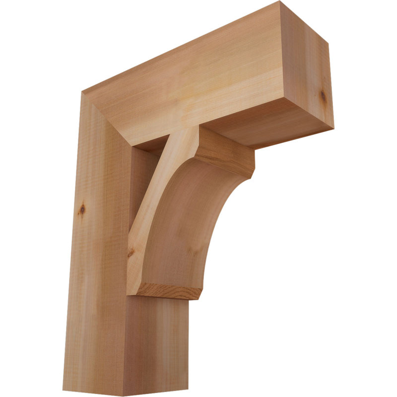 Support en bois rustique Legacy Block, Cèdre rouge, Lisse, H 22 po x l 5,5 po x P 18 po