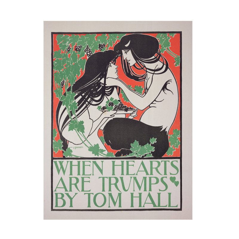 Reproduction d'art sur toile William Bradley, "A When Hearts Are Trump" par Tom Hall, H 32 po x l 24 po