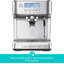 Cafetière à espresso semi-automatique avec affichage à cristaux liquides de 350 ml avec cafetière en acier inoxydable 350 ml.