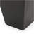 13" Outdoor Modern  Small Cast Stone Planter, Black-123804839-123804838