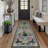 Washable Rugs  Area Rugs for Living Room, Soft Foldable Print Floor Mats Non-Slip Farmhouse Low Pile Stain-Resistant Vintage Carpet for Bedroom, Nursery, Home Office-1669192687-1669192703