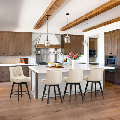 Dryver Swivel Upholstered Counter Stool