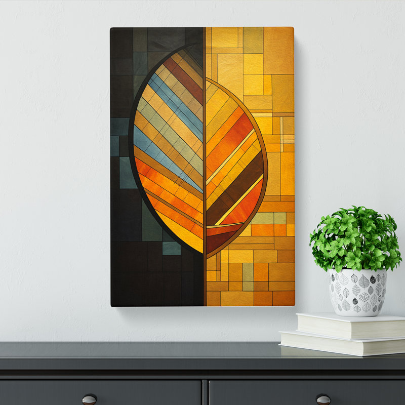 Leaf Constructivism No.3 - Wrapped Canvas, 60cm H x 40cm W x 3cm D