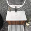 Meuble-lavabo mural simple 30 po avec plateau en résine Keela-2057248066