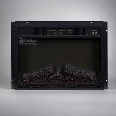 23-Inch 1400W Electric Fireplace Insert with Realistic Flame Effects and Remote Control for Cozy Home Heating