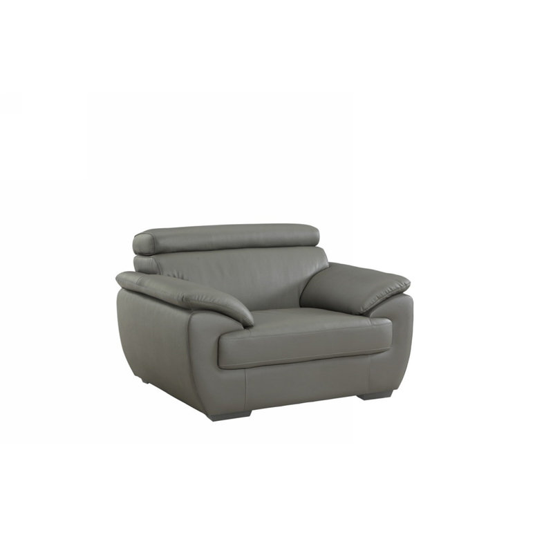 Epinal Recliner, Gray Leather Match