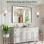 Miroir de salle de bain mural Llesenia-184043387-184043379-179273157