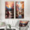 «Orange Buddhism Buddhist Serenity This», 2 pièces sur toile