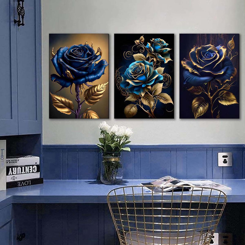 3 Piece Wrapped Canvas Print, 60 cm H x 40 cm W