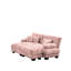 2 Seater Pink Chenille For Living Room: Cloud Couch With Matching Ottomans And Pillows - Stylish Comfortable Decoration Sleeper , Construction