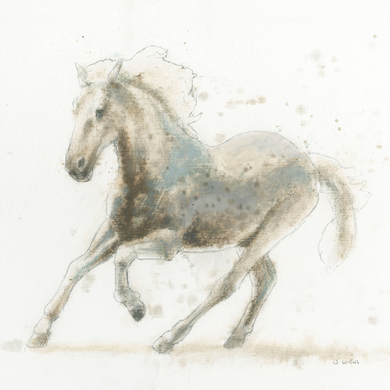 Stallion II by James Wiens - No Frame Painting on Canvas, 91cm H x 91cm W x 3.8cm D