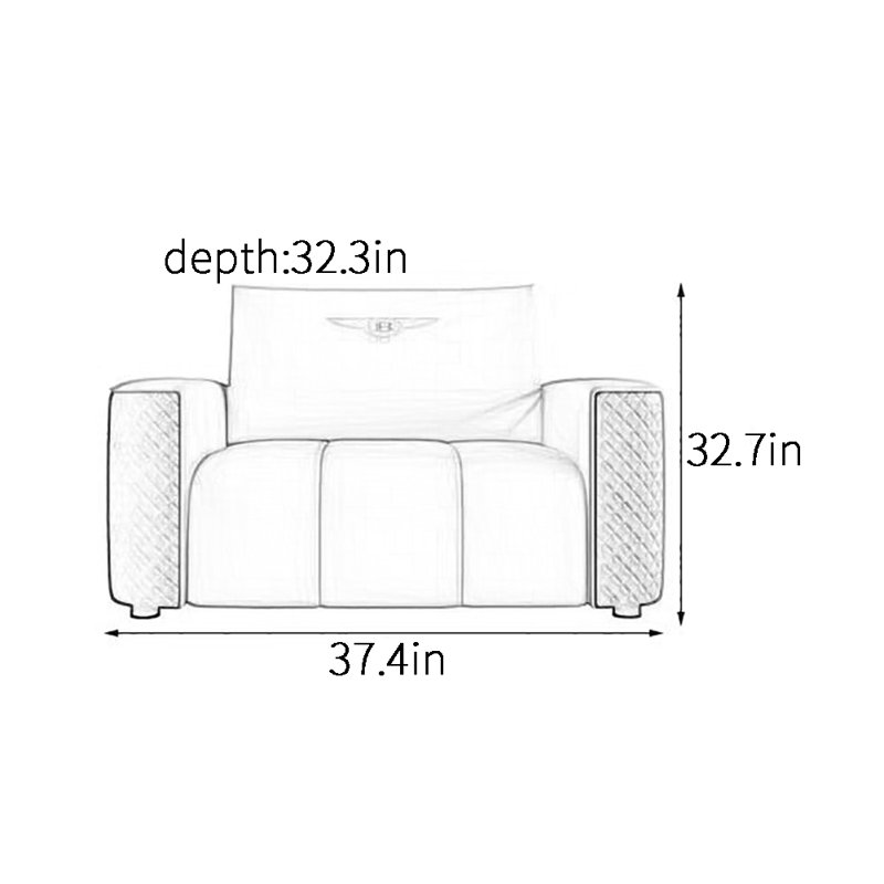 Fauteuil d'appoint simple de luxe léger