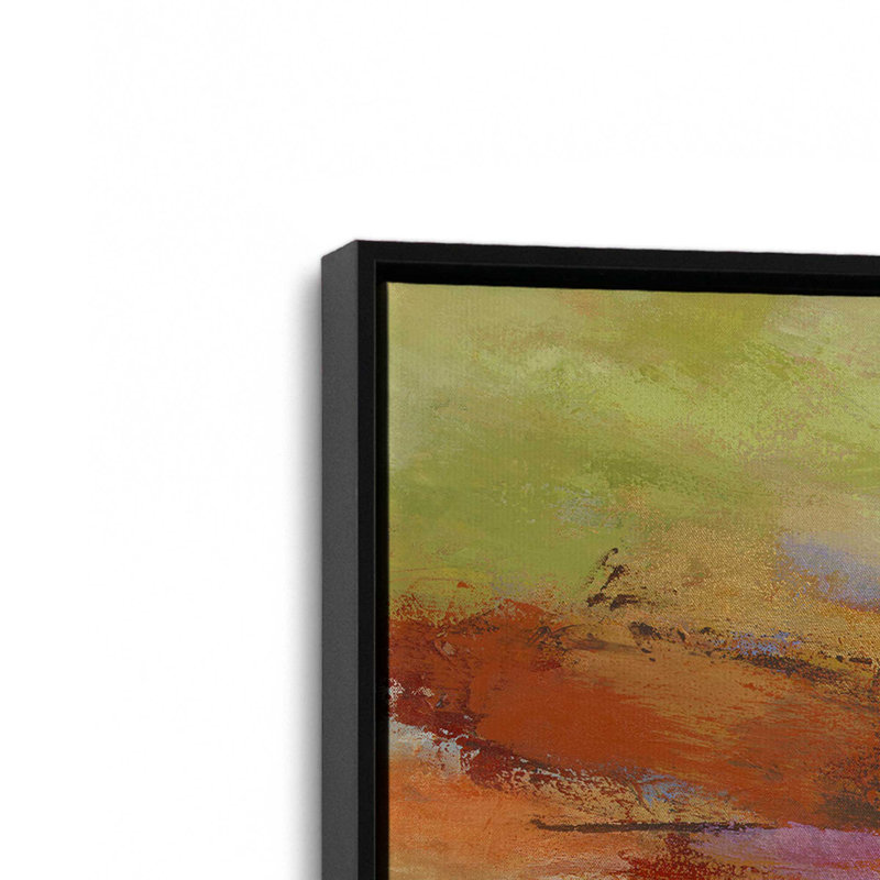 Reproduction d'art sur toile, «Floater», reproduction encadrée sans passe-par, Noir, H 12 po x l 12 po