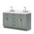 Tidworth Solid Wood Double Bathroom Vanity with 1.5'' White Quartz Top-958281091-964625593