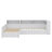 Twin-Sized L-Shaped Platform Bed With Trundle And A Single Drawer-382585227