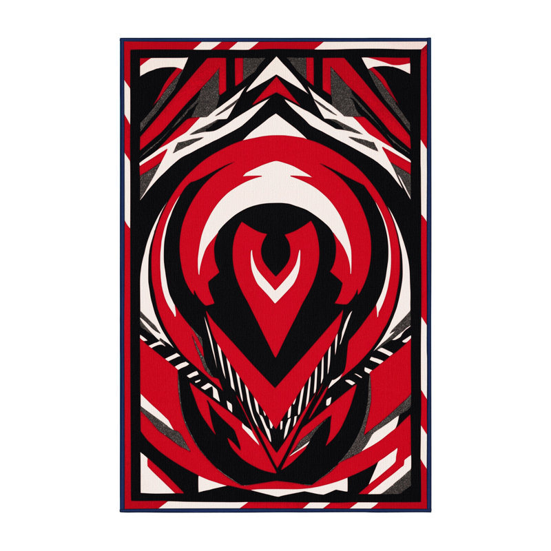 Ruby Noir Rug, Rectangle 4' x 6'