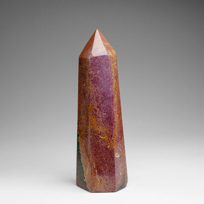 Véritable pointe de rhodonite impériale polie (1,3 lb)