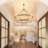 48 - Light Stainless Steel Dimmable Wagon Wheel Chandelier-1897002365