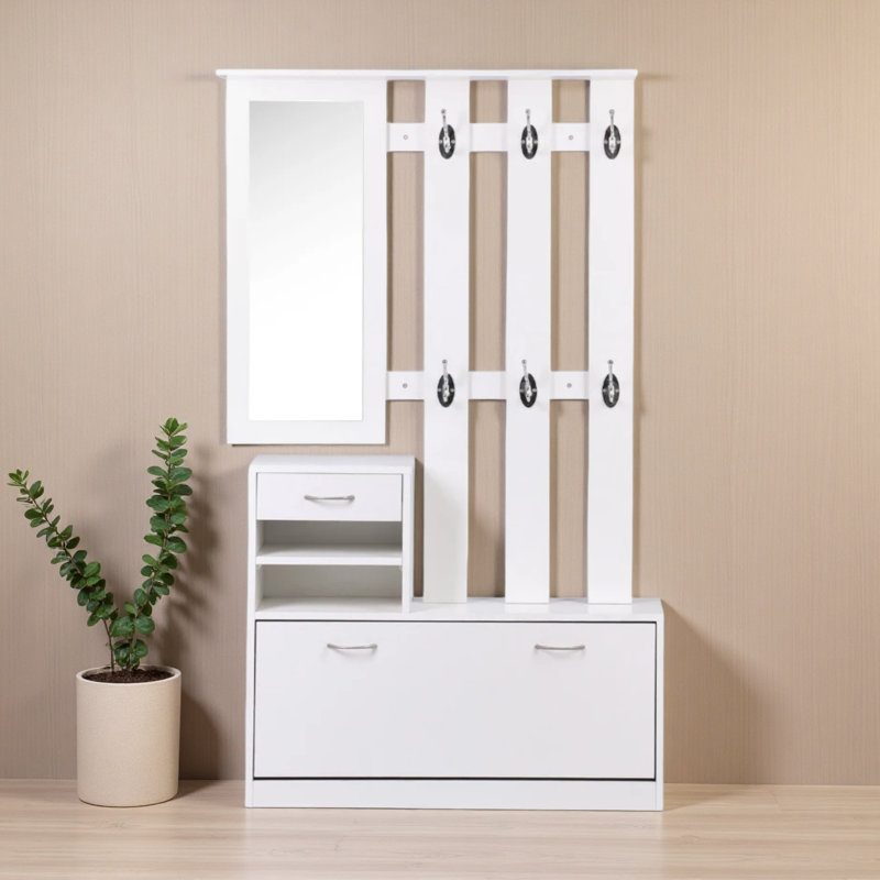 Armoire à portes avec miroir