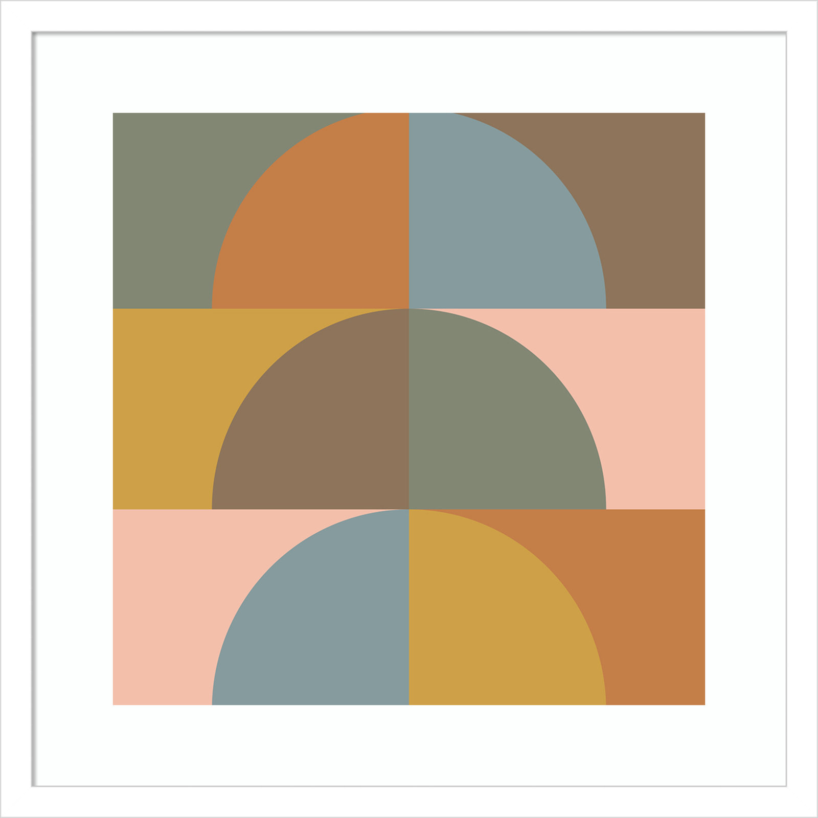 Autumn Vibes by Beth Vassalo, 19.38" H x 19.38" W x 0.875" D, Natural Framed