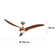 132cm Ceiling Fan with Light Kit