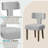 Boucle Lamb T-Shape Dining Chairs Side Chairs (Set of 2)-629725859