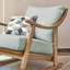 Chaise berçante en bois de frêne