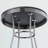 Anizoba High Top Table with Black Round Seat and Metal Base, 40.52'' H X 29.82'' W X 29.82'' D