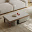 Table basse en marbre avec rangement minimal