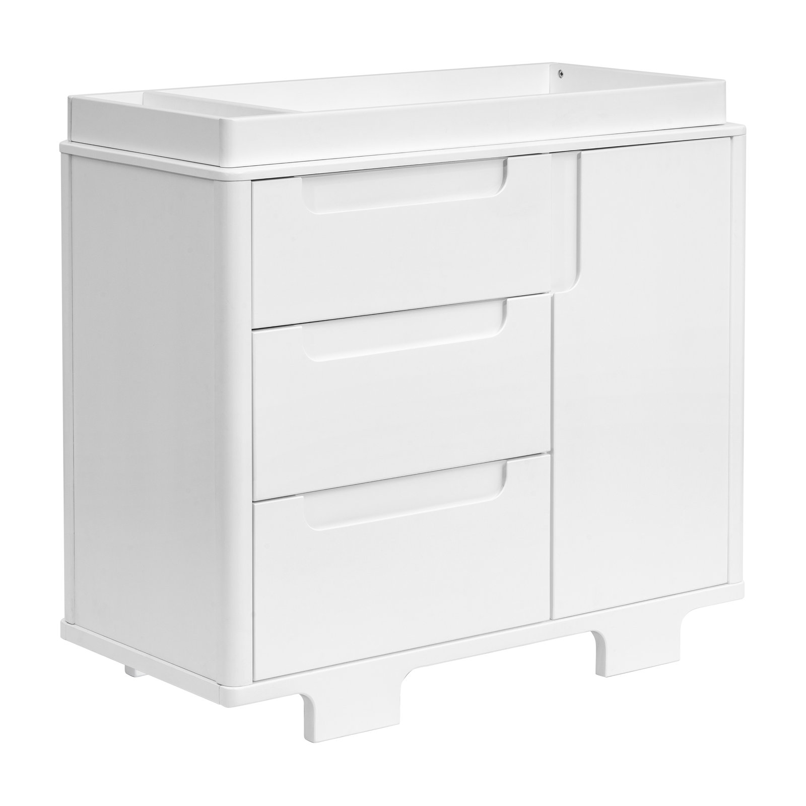 Yuzu 3-Drawer Changer Dresser, White