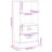 Bookcase Standing Storage Bookshelf Display Rack Office Solid Wood Pine