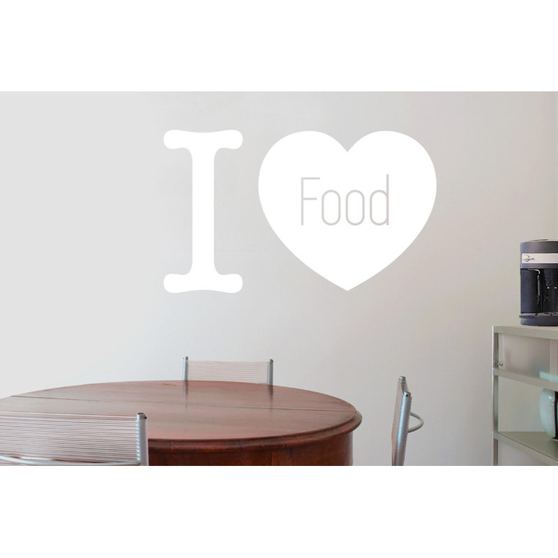 Food & Beverage Wall Decal, White, Medium