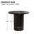 Pedestal Elegant Wood Texture Round Dining Table-483467933-483468001