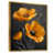 Toile avec cadre flottant or