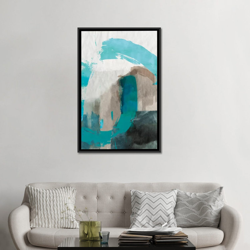 «Sun Dune», impression sur toile, H 26 po x l 18 po x P 1,5 po, Toile avec cadre noir, Pas de tapis