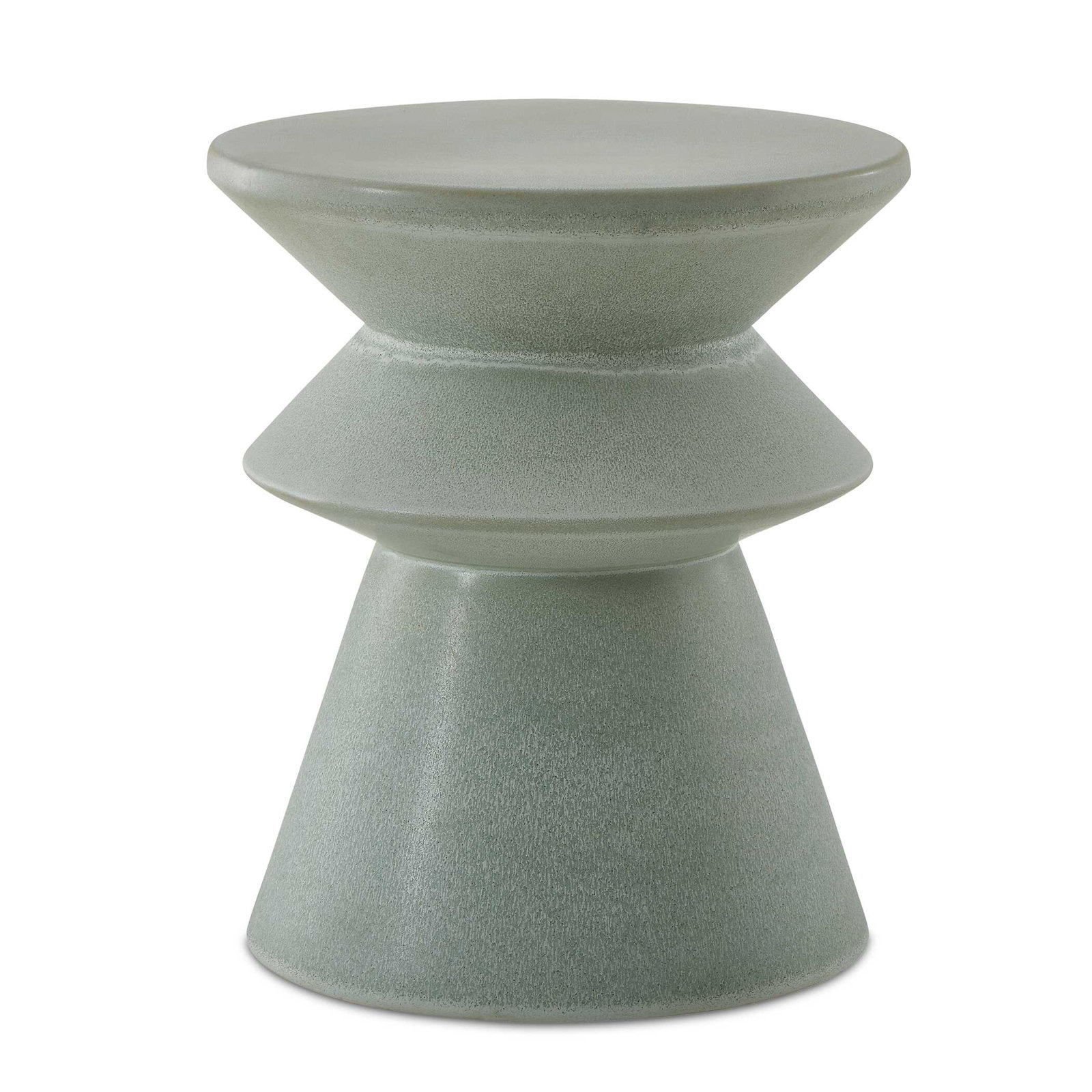 Glazed Garden Accent Stool