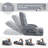 Reclining Floor Gaming Chair Foldable Chaise Lounge Game Chair For Adults With Armrest-1730724218