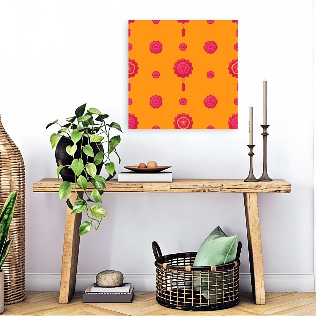 Vibrant Floral Charm Traditional Vibrant Flower Spring Wall Art Print