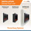 Foyer électrique linéaire simplifié 72 po SimpliFire Allusion SF-ALLS72-116089352