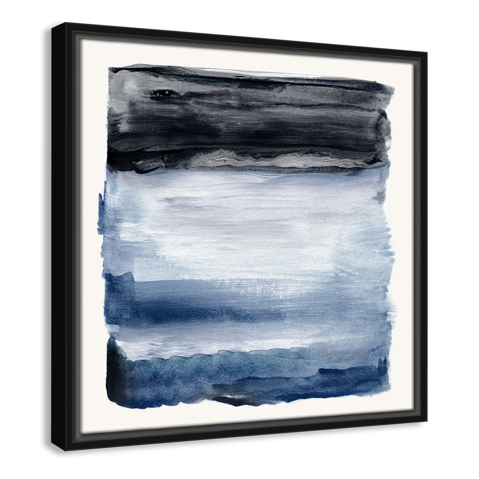 Navy Sky I Print by Nan, Black, 17.5" H x 17.5" W