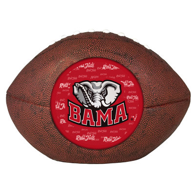 NCAA Alabama Crimson Tide LED 3D Logo Resin Football Decor | 10.5 in