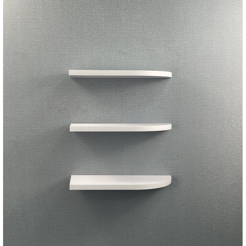 Myrtia 3 Piece Floating Shelf, White