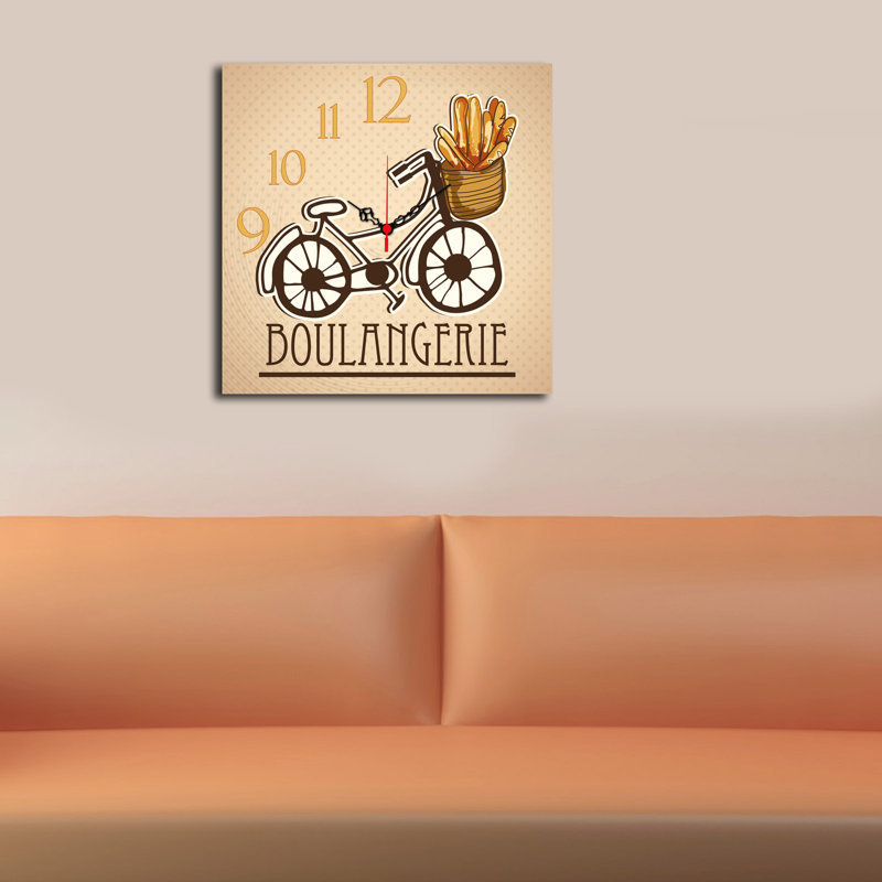 Horloge murale élégante 15,7 po x 15,7 po | 100% panneau de fibres à densité moyenne, épaisseur: 0,2 pouce | Décoration élégante pour le salon, la chambre à coucher et le bureau | Design moderne avec une esthétique minimaliste