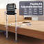 Levede Adjustable Bed Rail with LED Sensor Light Storage Pocket Bed Handle Guard