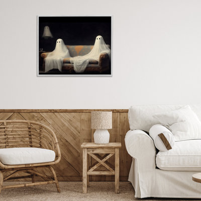Spooky Couch Ghost, estampe numérique, design par LSR Design Studio