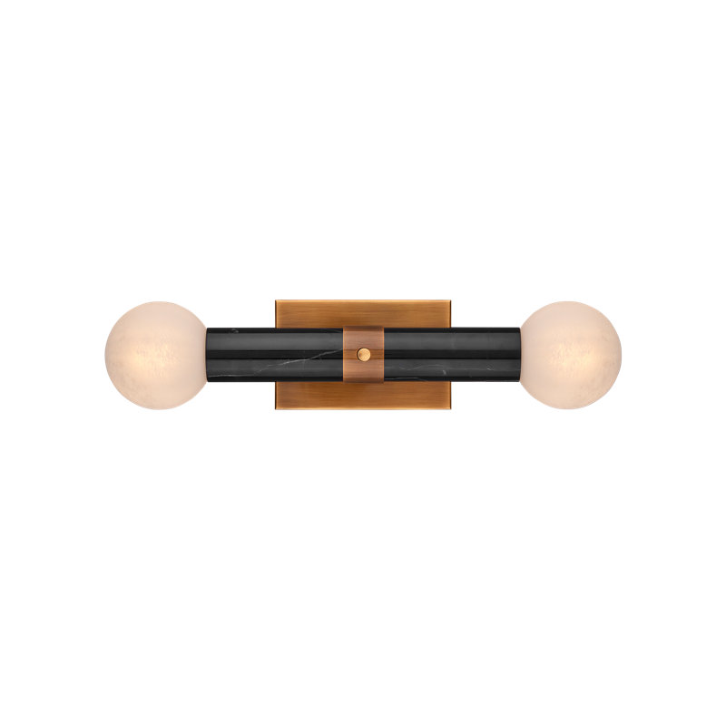Beatrix 2 - Light Flush Mounted Sconce, Black