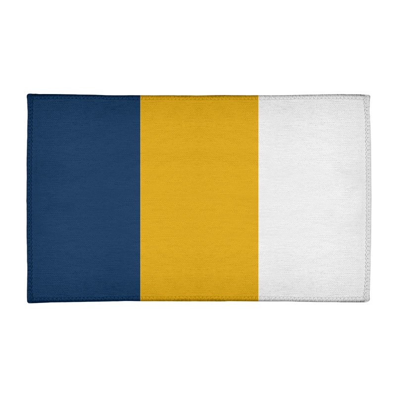 Tapis bleu/jaune, Rectangle 3 pi x 5 pi
